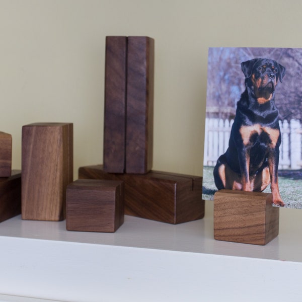 Walnut Photo Holder, Display Stand