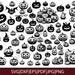Halloween Jack-o-lanterns SVG Bundle Spooky Pumpkin Clipart - Etsy