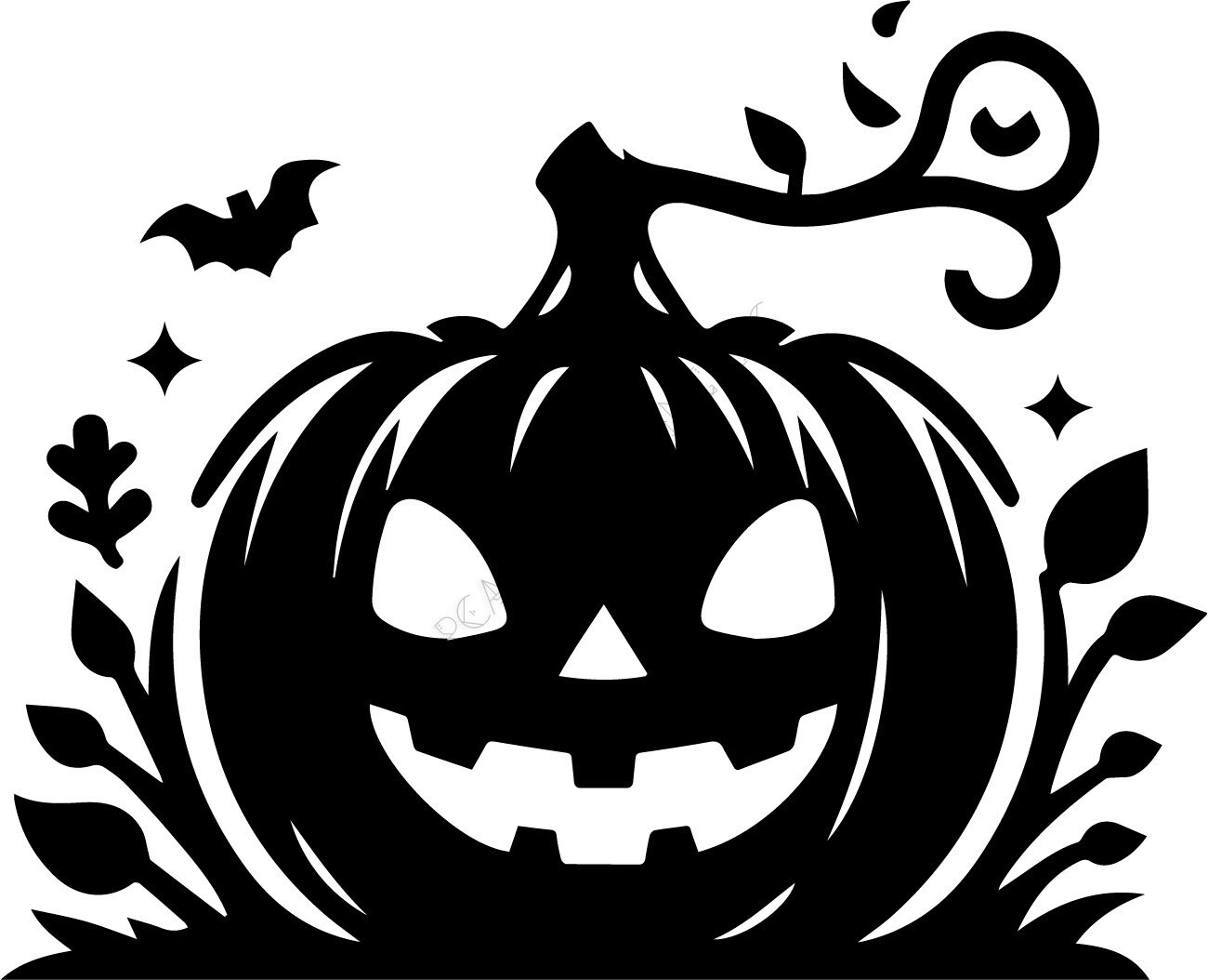 Halloween Jack-o'-lanterns SVG Bundle: Spooky Pumpkin Clipart (digital ...