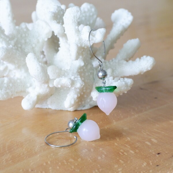 Peach Glas Earrings