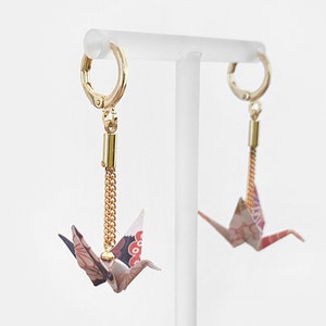 Origami Crane Earrings No.5