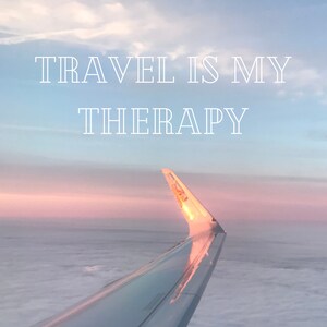 Travel is my therapy. Room decor. Home decor. Boho decor. Wall prints. Wall art. Digital download. Aesthetic wall art. Dorm room wall art.