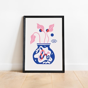 De Heldere Slangen - Illustratie A5 A4 - Poster - Afdrukken - Afdrukken