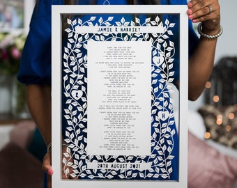 Wedding Song Papercut