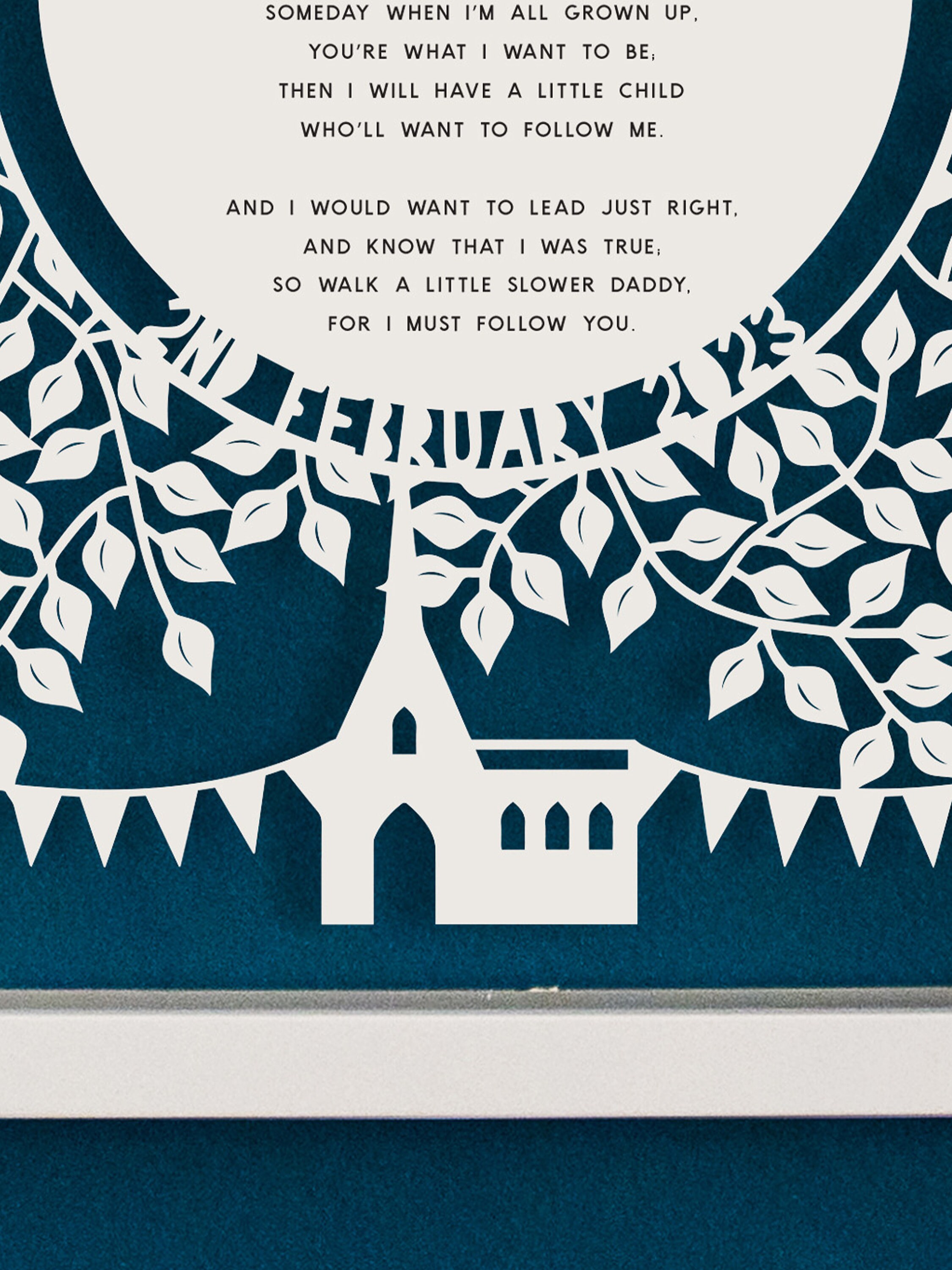 Christening Reading Poem Papercut Etsy