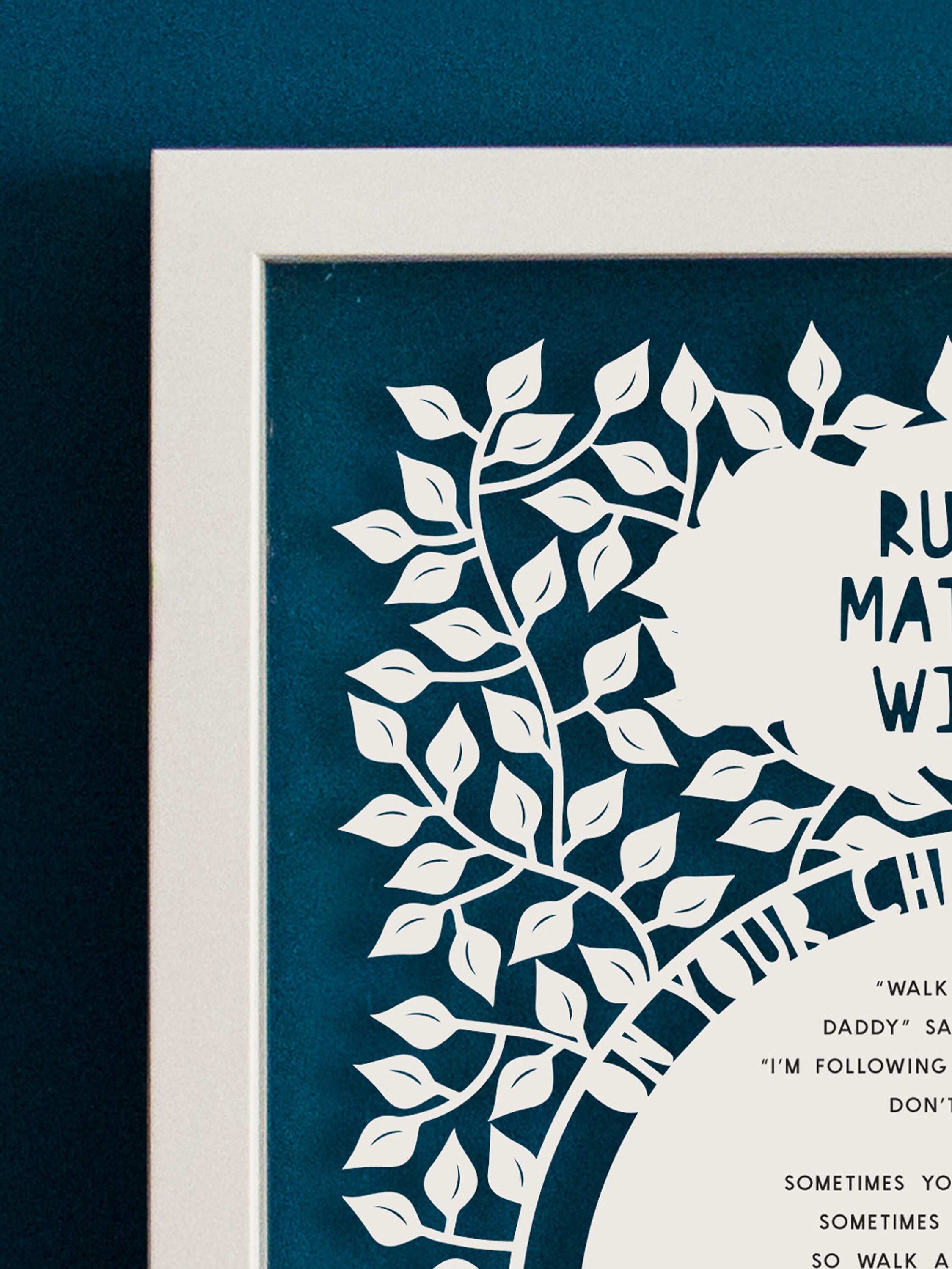 Christening Reading Poem Papercut Etsy