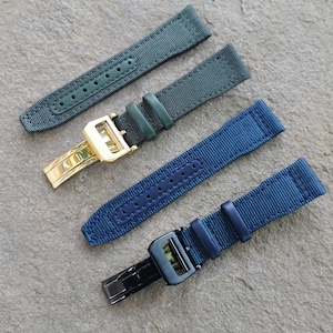 Canvas Strap for IWC Big Pilot/topgun/portugieser/portofino Watch, 20/21/22mm