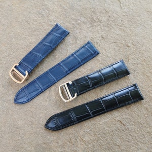 Leren band voor Cartier Tank Solo 16/18/20/22 mm band met gespsluiting
