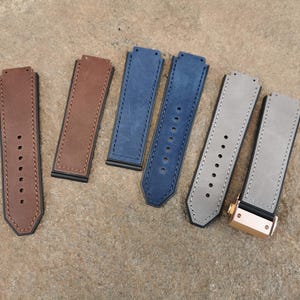 Leather Strap for Hublot Big Bang & Classic Fusion 19x26mm