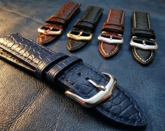 Leather Strap for Cartier Tank Solo 16/18/20/22mm Band wh Buckle