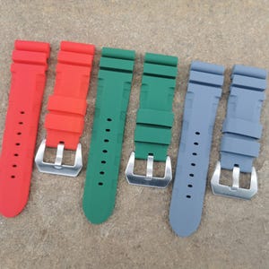 Rubber Strap for Panerai Officine Watches - 20/22/24/26mm