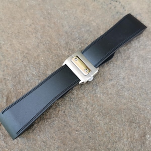 Kautschukband für Cartier Santos Santos 100 Serie 23/25 mm