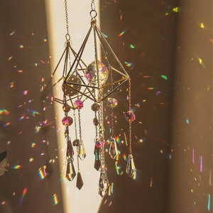 My galaxy Star Sun catcher | rainbow maker, suncatchers, Holiday gift, Prism Window Decor, Sun catcher, Rainbow Crystal, Moon Hearth