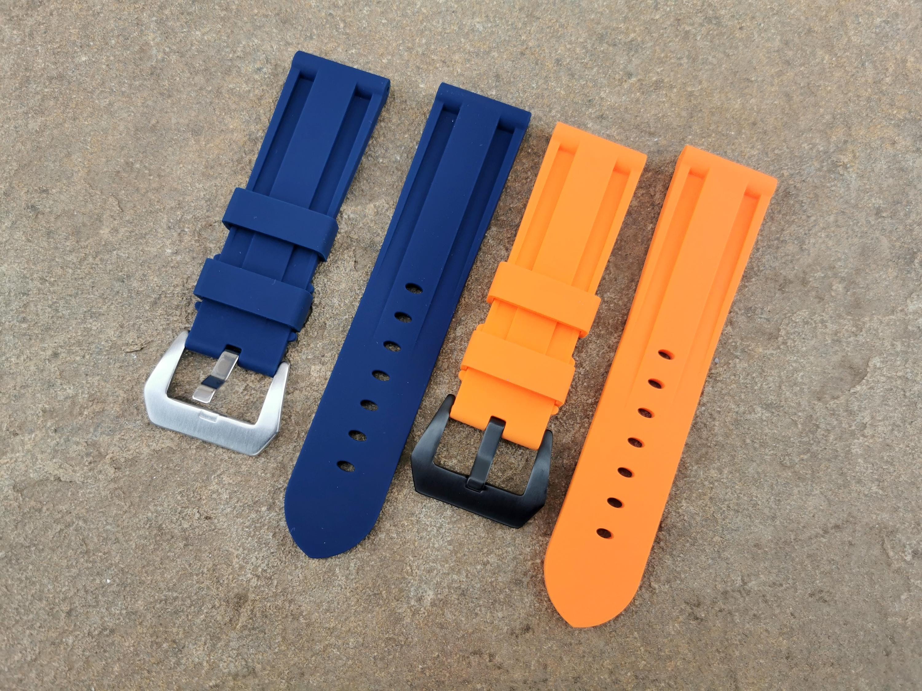 ★オフィチーネパネライ 交換用ラバーストラップ ブラック 24mm ☆オフィチーネパネライ 交換用ラバーストラップ ブラック 24mm