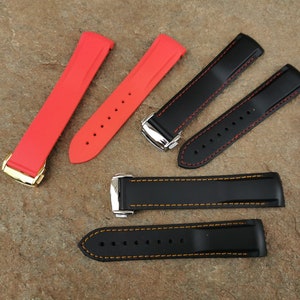 Rubber Band for Omega Seamaster 300m Speedmaster 19/20/21/22mm