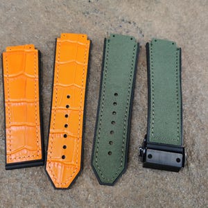 Leather Strap for Hublot Big Bang & Classic Fusion 19x26mm
