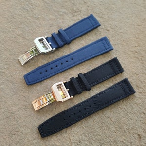 Canvas Strap for IWC Portugieser/Big Pilot/Top Gun/Portofino Watch, 20/21/22mm