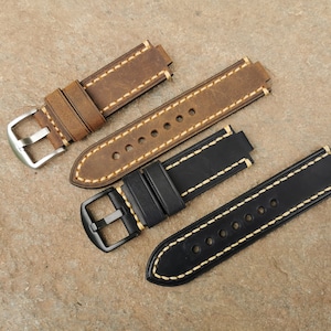 Leather Strap for Oris Aquis Diver 24-12mm 24-11mm