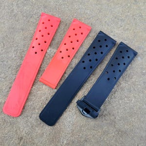Rubber Strap for Tag Heuer Aquaracer/Monaco/F1 - 22mm