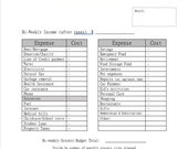 BiWeekly Budget Planning Sheet