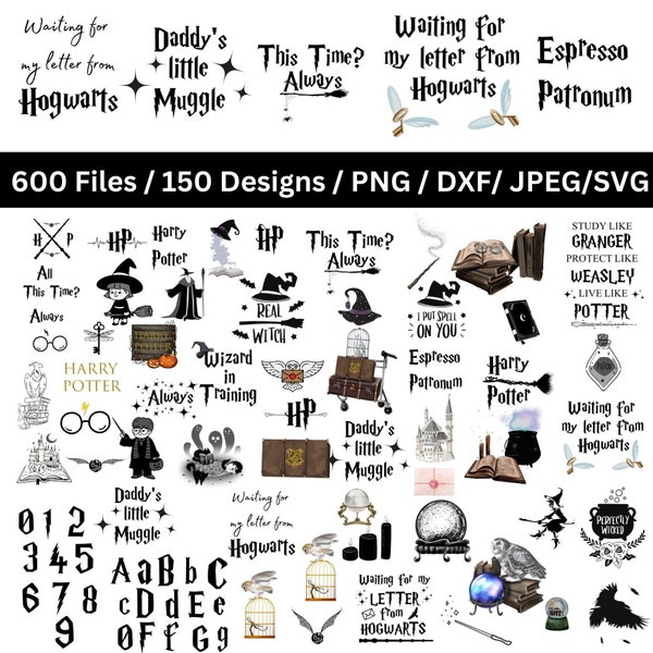 magic svg 600 files and 155 designs, wizard svg, Wizarding School svg, HP Wizard svg, Magic School svg, instant download