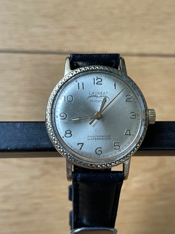 Vintage 1960 Swiss Men's Wristwatch Laureat, Rare… - image 7