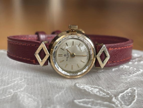 antique ladies dress watch Elegant 1960's Vintage Swiss Small Gold Plated Wristwatch Baume & Mercier Geneve, Ladies Collectible Watch, Ladies Gift LowStock:42602284711987