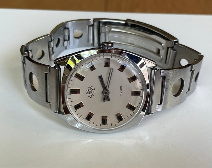 1970's Swiss Vintage Mechanical Men's Wristwatch RE Watch, Swiss Men's ...