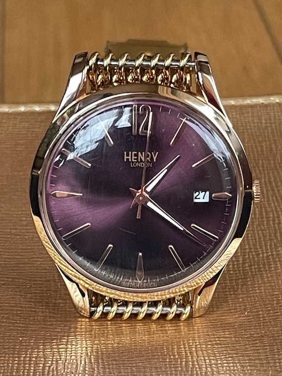Elegant 2000 Vintage Large Quartz Ladies Wristwatch Henry London Golden Color Case Vintage Women Bracelet Watch Retro Watch Ladies Gift Etsy Canada