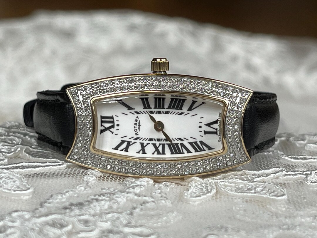 Coach Est. 1941 Women's Watch Gemmed Bezel Stainless Steel New Battery