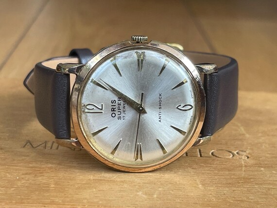 メンズ ［本革］［ゴールド シルバー］ ORIS オリス ヴィンテージ 手 
