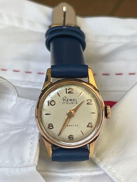 Elegant 1960 Vintage Swiss ladies Wristwatch Rewe… - image 6
