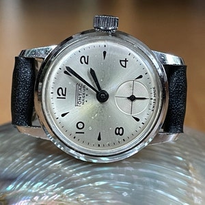 Elegante orologio da polso da donna vintage svizzero Pontiac del 1960 con cassa color argento, orologio da polso meccanico svizzero vintage da donna, orologio retrò da regalo per donna