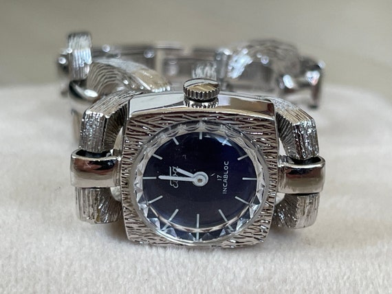 Montre Bracelet Vintage Femme LORETTA Swiss Made 17 Bijoux - Marque L.A. Schwob, Occasion