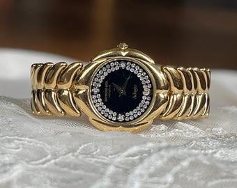 green emerald velvet dress Yellow Gold Tone Raymond Weil Men's Watch # 543-01676