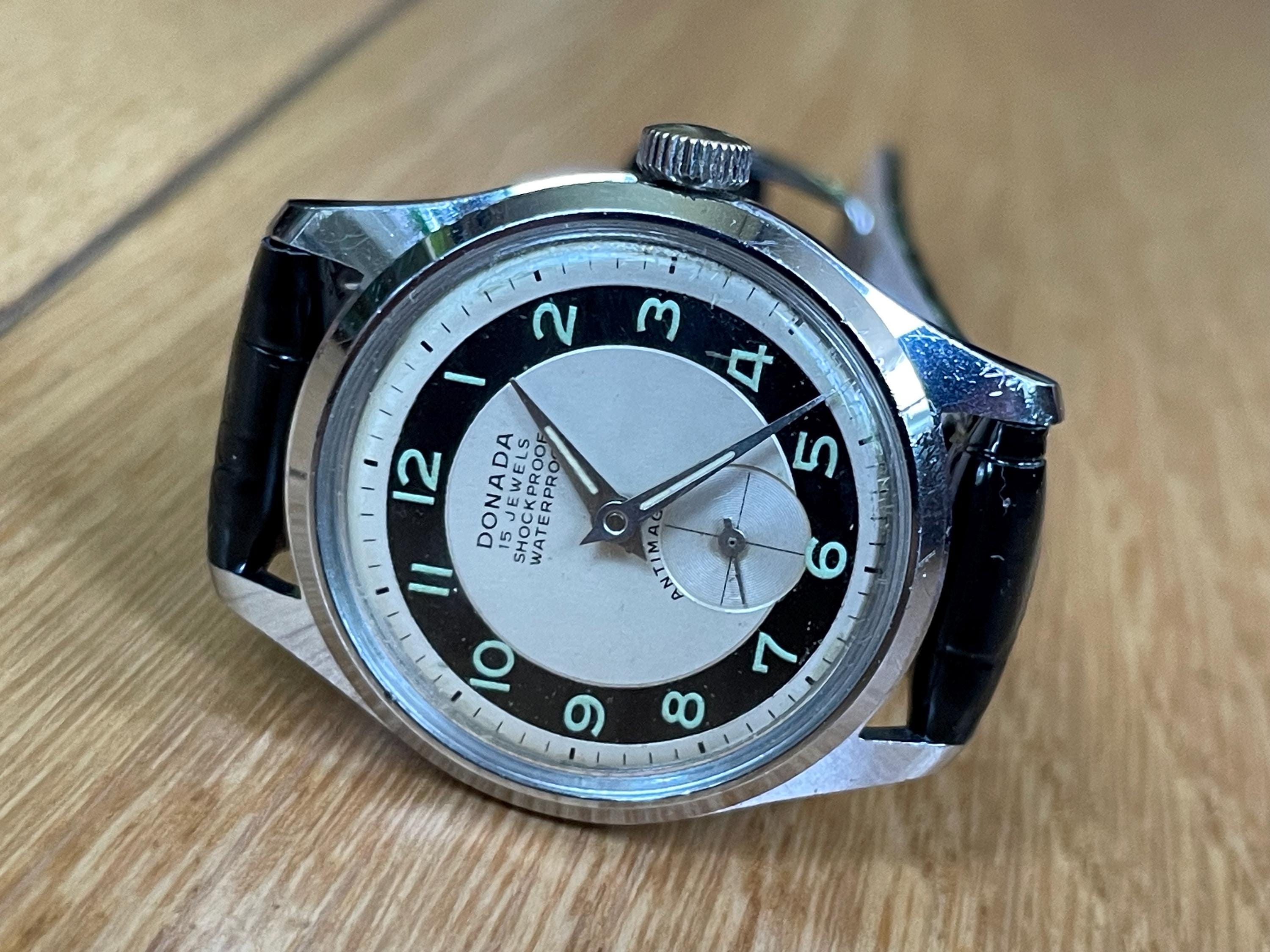 1960's Swiss Vintage Mechanical Men's Wristwatch Donada, Swiss