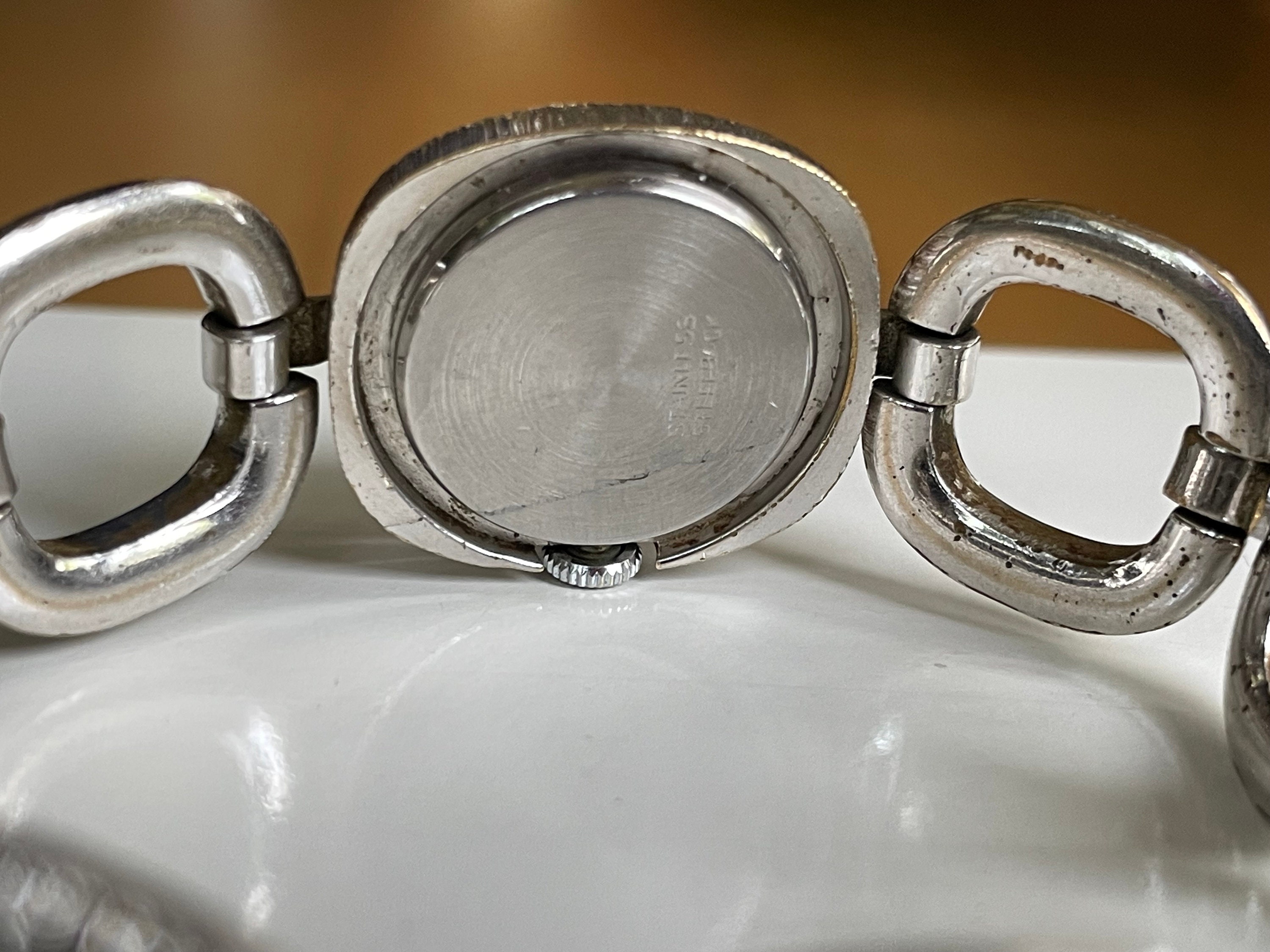 Stunning vintage 925 sterling silver Stowa ladies\' wristwatch Elegant 1960 Vintage German Ladies Wristwatch Stowa Silver  main image 3
