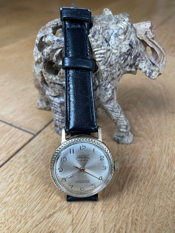 Vintage 1960 Swiss Men's Wristwatch Laureat, Rare… - image 9