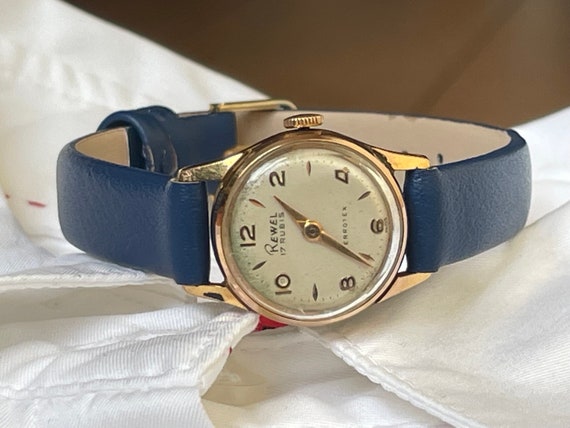 Elegant 1960 Vintage Swiss ladies Wristwatch Rewe… - image 9