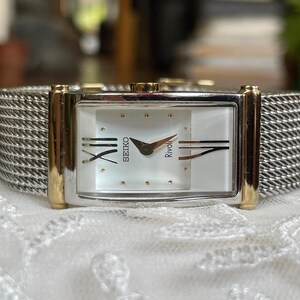 Vintage Two Tone Square Watch - Etsy display picture 3