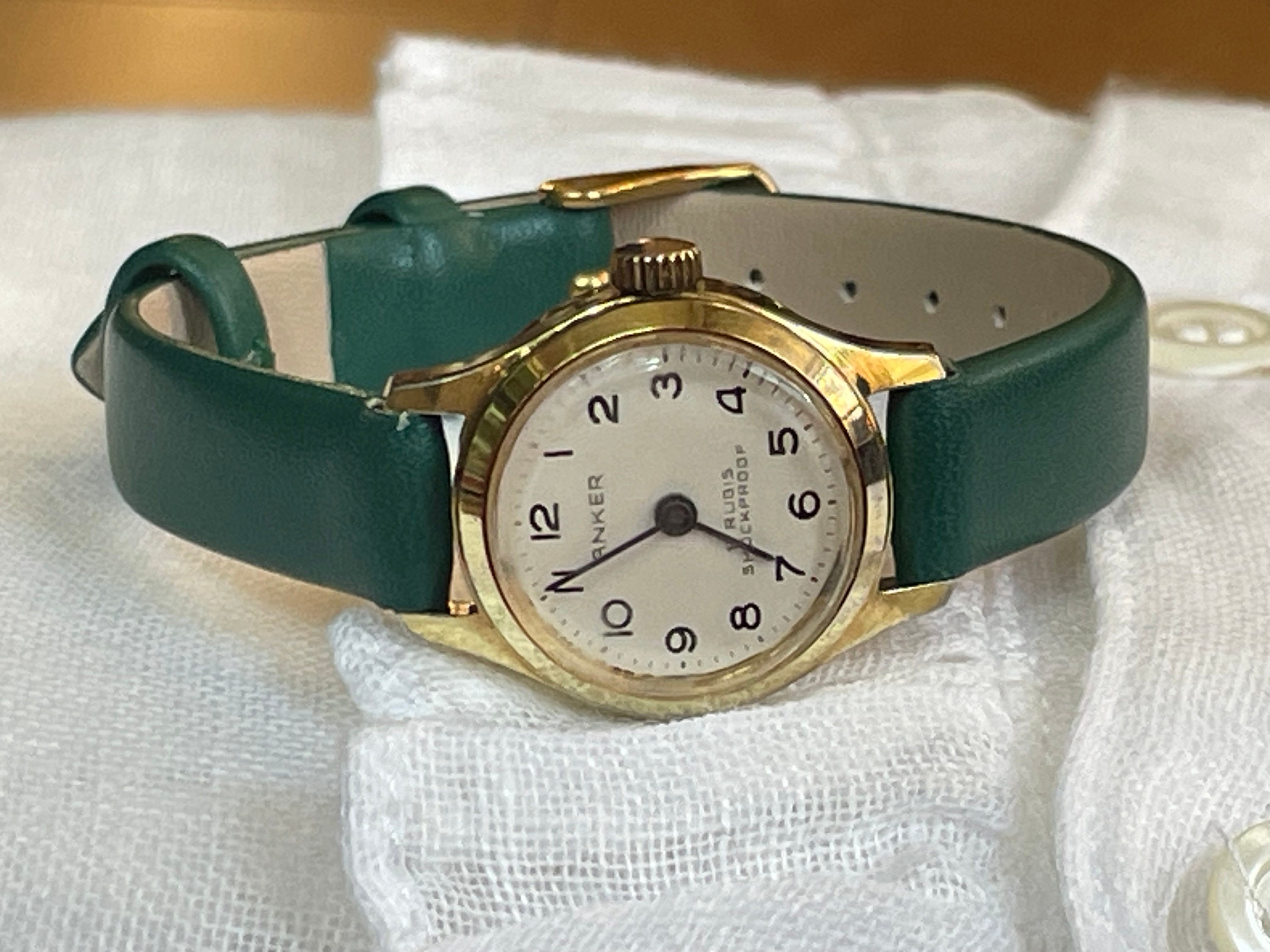 Chic 1960 Vintage German Ladies Wristwatch Anker Golden Color - Etsy