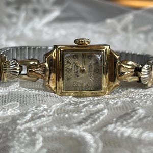 Elegant 1960&#39;s Vintage German gold plated ladies Wristwatch Epora Eppo, German small vintage ladies dress watch, Retro watch Ladies gift