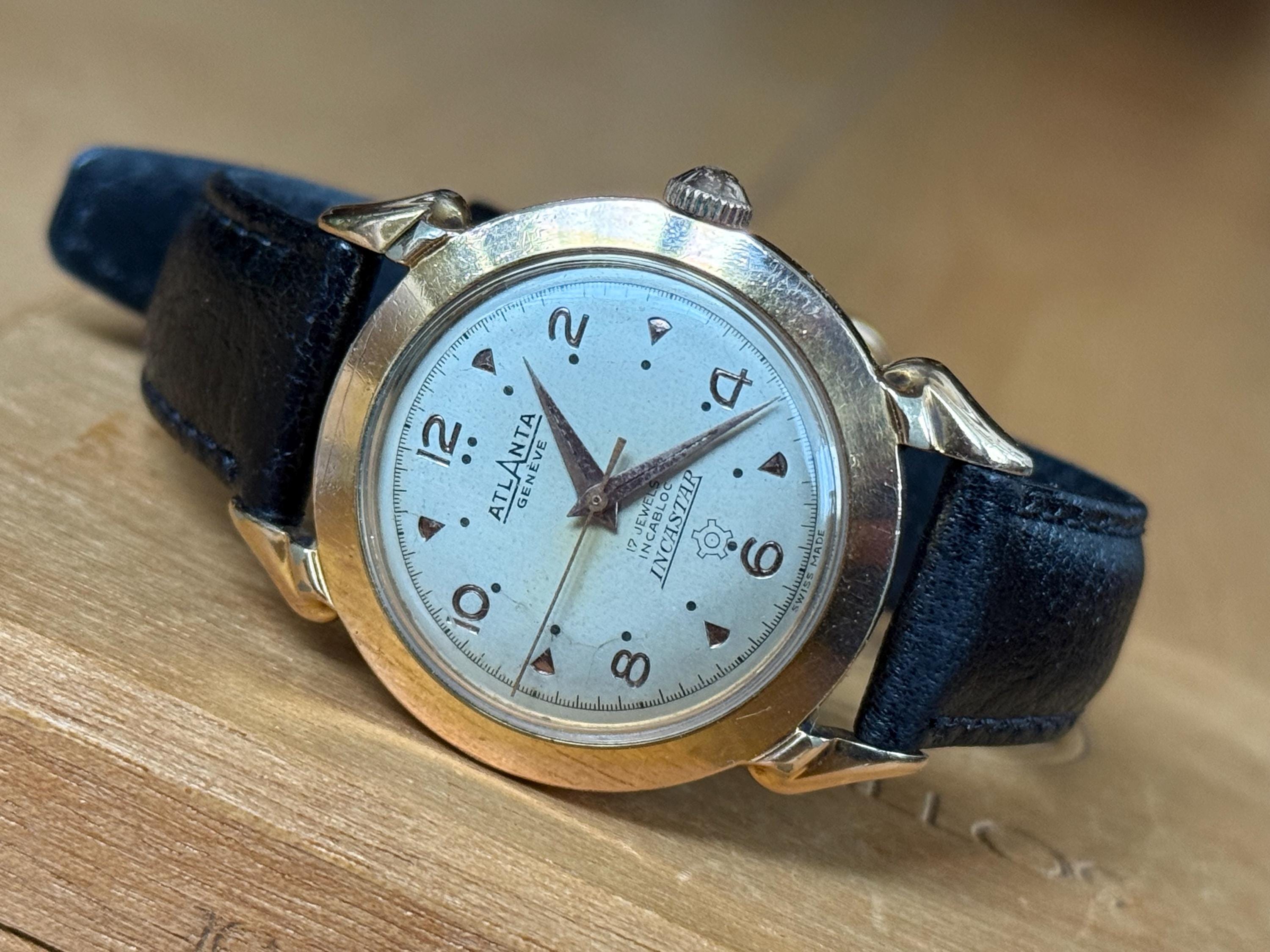 1960's Swiss Vintage Mechanical Men's Wristwatch Atlanta Golden