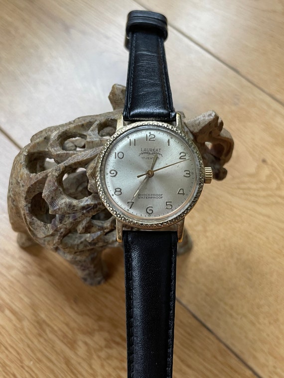 Vintage 1960 Swiss Men's Wristwatch Laureat, Rare… - image 4