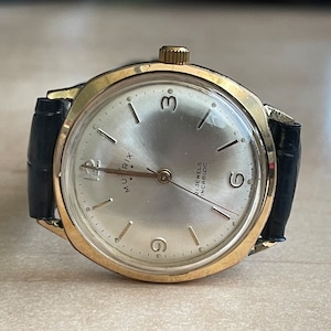 Orologio da polso meccanico vintage svizzero da uomo degli anni '60, cassa color oro Mutrix, orologio meccanico da uomo, orologio retrò svizzero da uomo, regalo da uomo