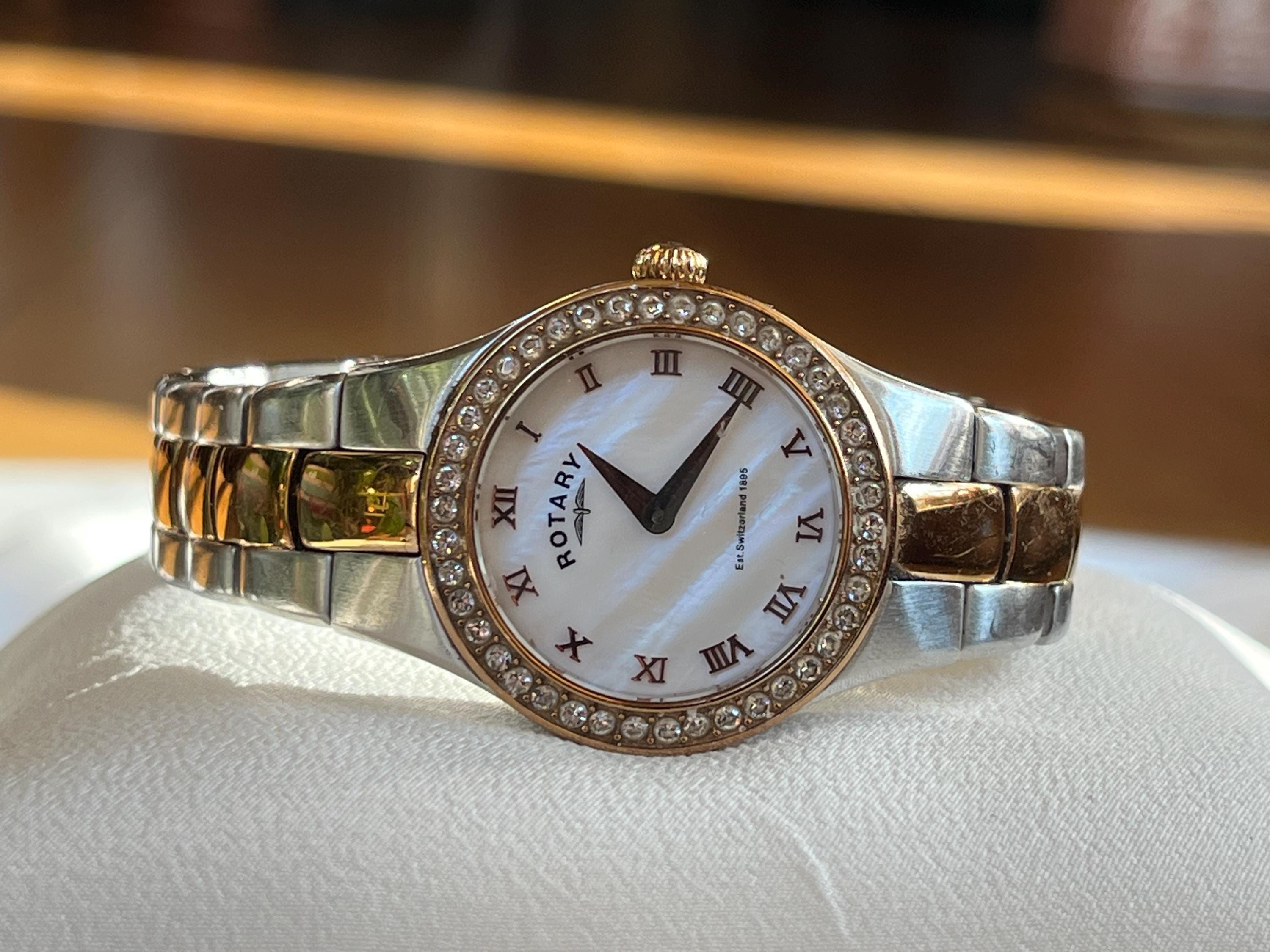Rotary Mother of Pearl Watch - Etsy