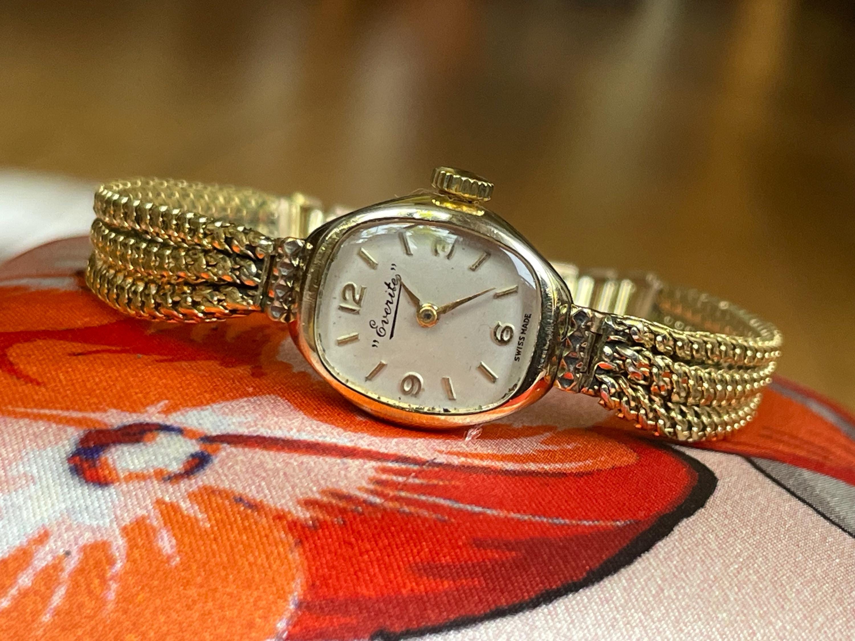 vintage 60s kingston swiss domed gold expansion watch Elegant 1960 main image 3