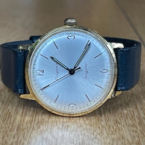 1960 deutsche mechanische Vintage Herrenarmbanduhr Dugena goldene Farbe Gehäuse, deutsche mechanische Herrenuhr, deutsche Herrenuhr, Herrengeschenk