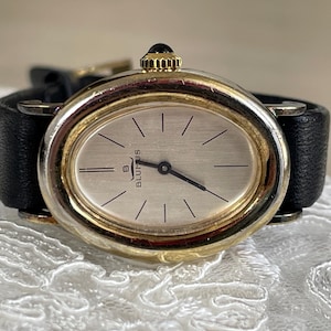 Elegant 1960’s Vintage German small ladies dress watch Blumus golden color case, German vintage ladies cocktail watch, Watch Ladies gift