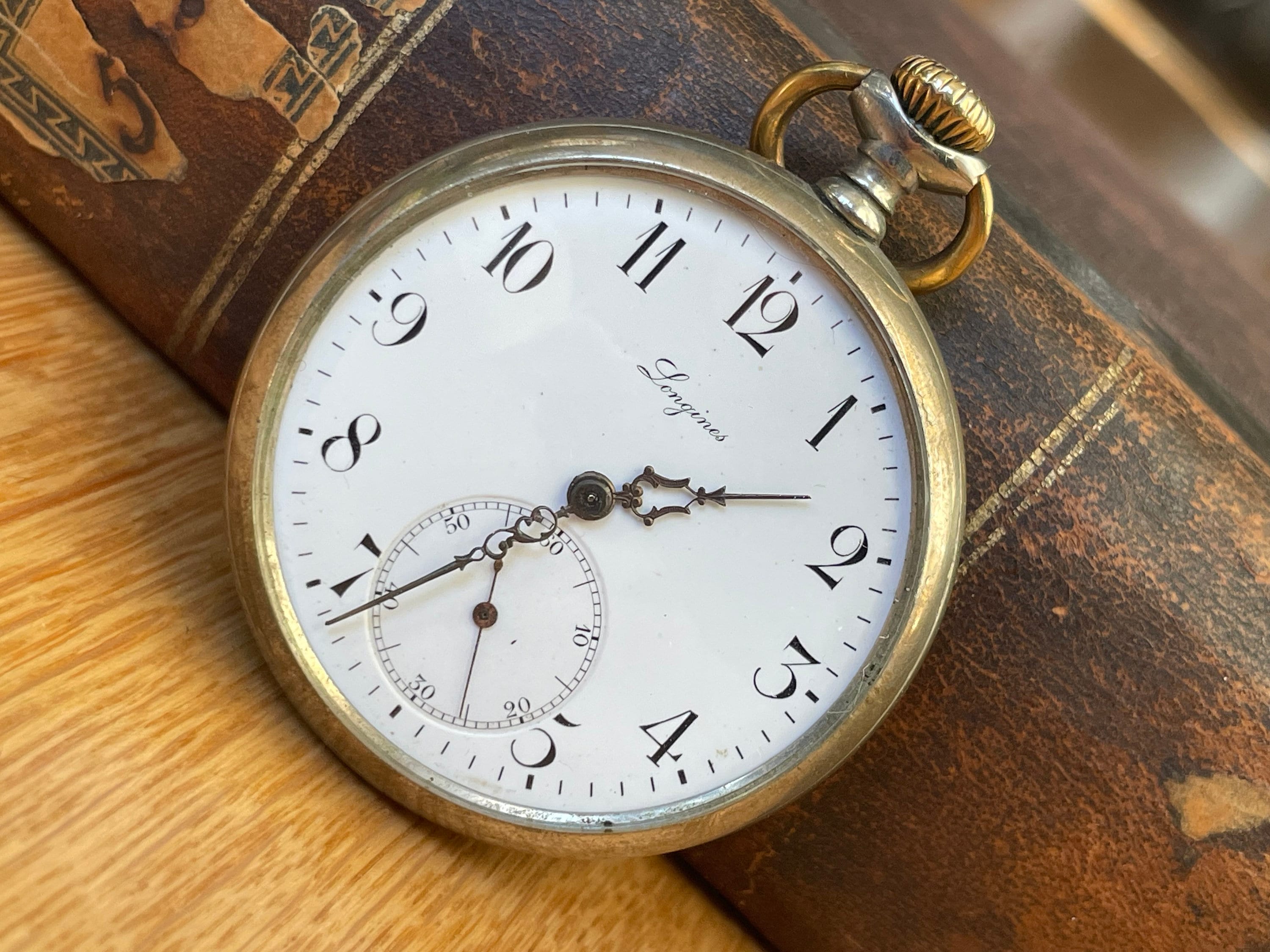 専用Waltham ビンテージクォーツスモセコlongines Elgin 1950's Swiss LONGINES Men's Mechanical Pocket Watch, Vintage
